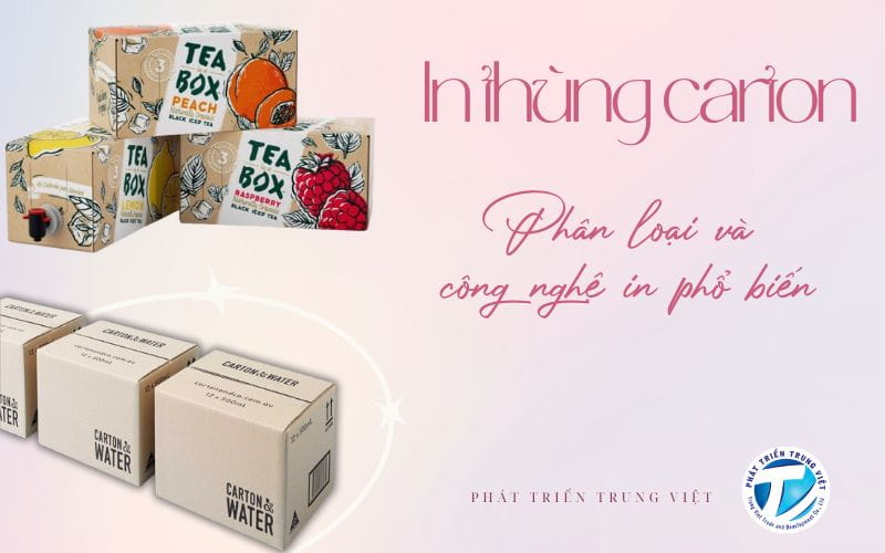 In Thùng Carton - Phân Loại Và Công Nghệ In Phổ Biến